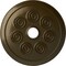 Ekena Millwork Spiral Ceiling Medallion (Fits Canopies up to 4"), Hand-Painted Brass, 25 1/4"OD x 4"ID x 2"P CM25SPBRS - alternate 1